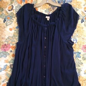 Avenue Navy Summer Top